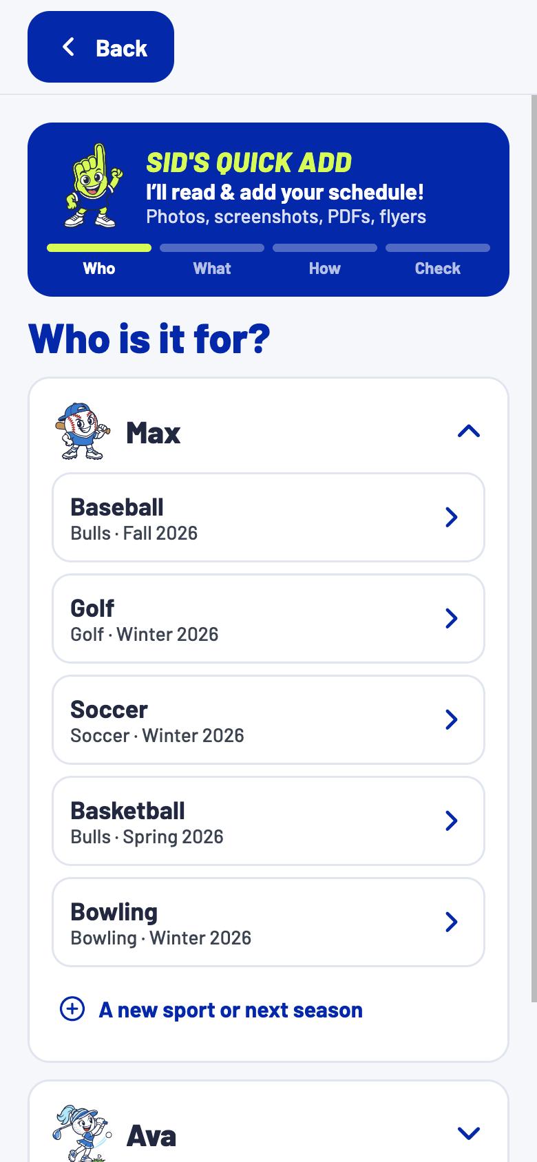 Step 1, Who: pick the kid and the team